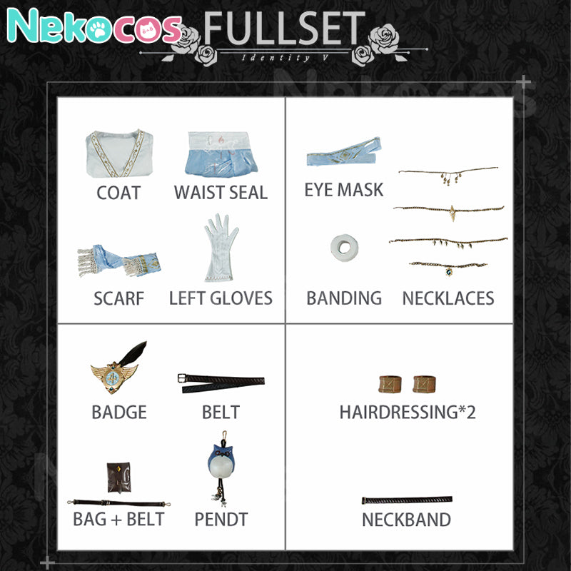 【Nekocos】Game Identity Ⅴ Cosplay Pure White Prophet Cosplay Costume Premium Edition | Custom-Tailor