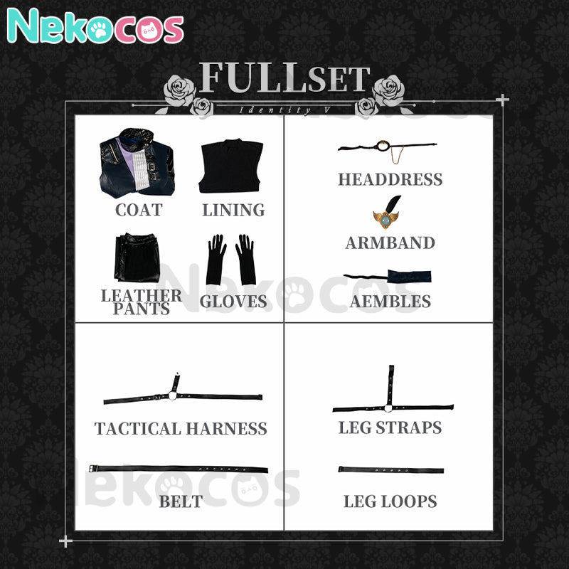 【Nekocos】Game Identity V Cosplay Seer (Eli Clark) skin Noir Cosplay Costume Premium Edition | Custom-Tailor