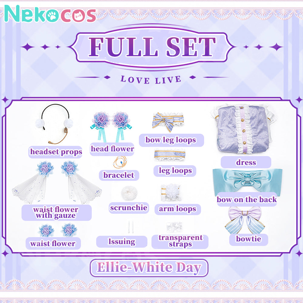 【Nekocos】Anime Love Live! School Idol Project Cosplay Ellie Cosplay Costume | Custom-Tailor