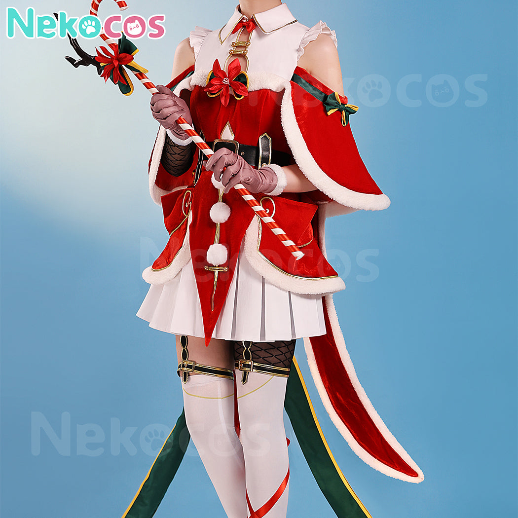 【Nekocos】Anime Re Zero Cosplay Emilia Ram Christmas Cosplay Costume | Custom-Tailor