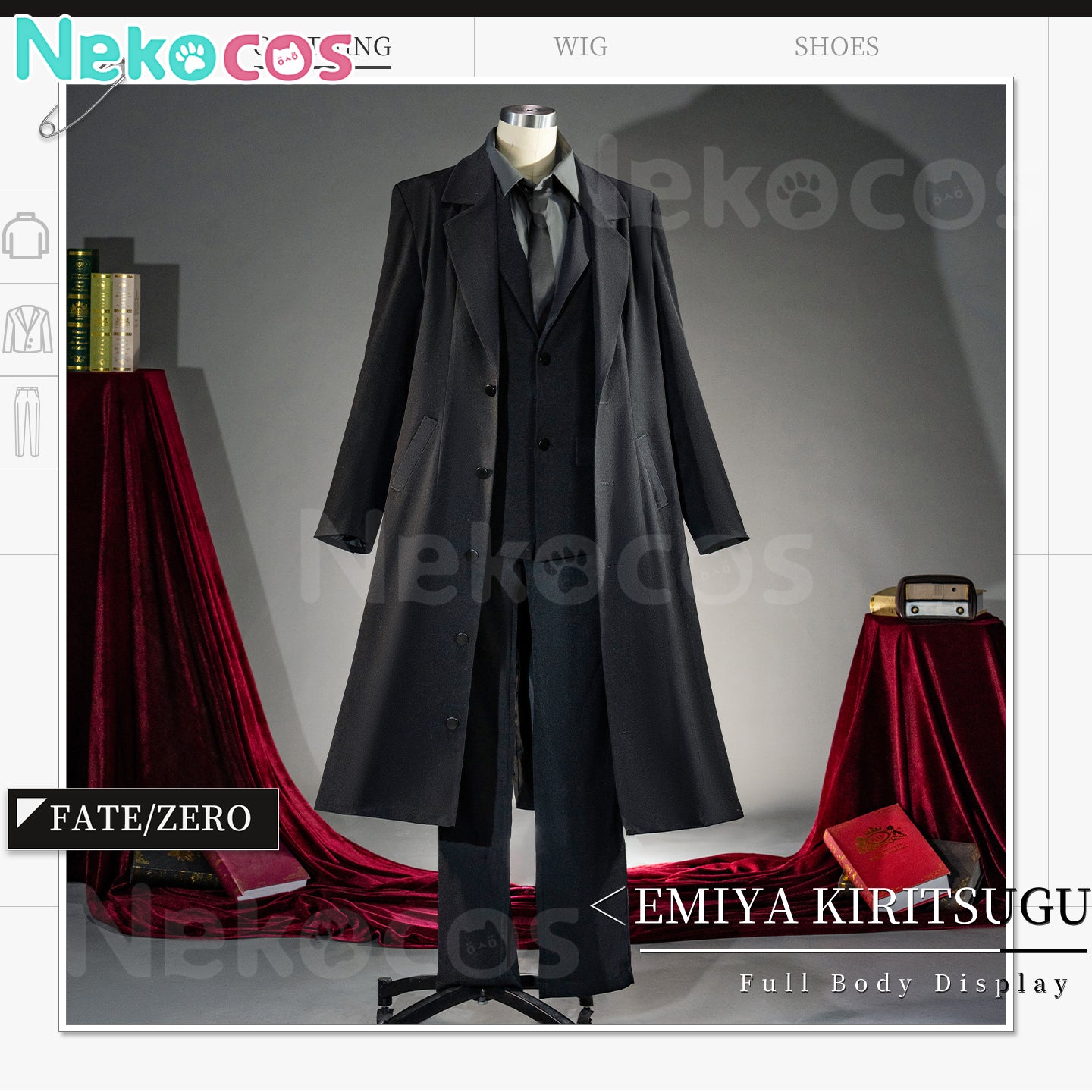 【Nekocos】Anime Fate/Zero Cosplay Emiya Kiritsugu Cosplay Costume | Custom-Tailor