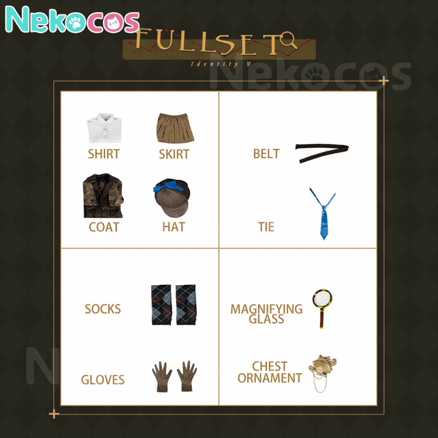 【Nekocos】Game Identity V Cosplay Lady Truth Cosplay Costume Premium Edition | Custom-Tailor
