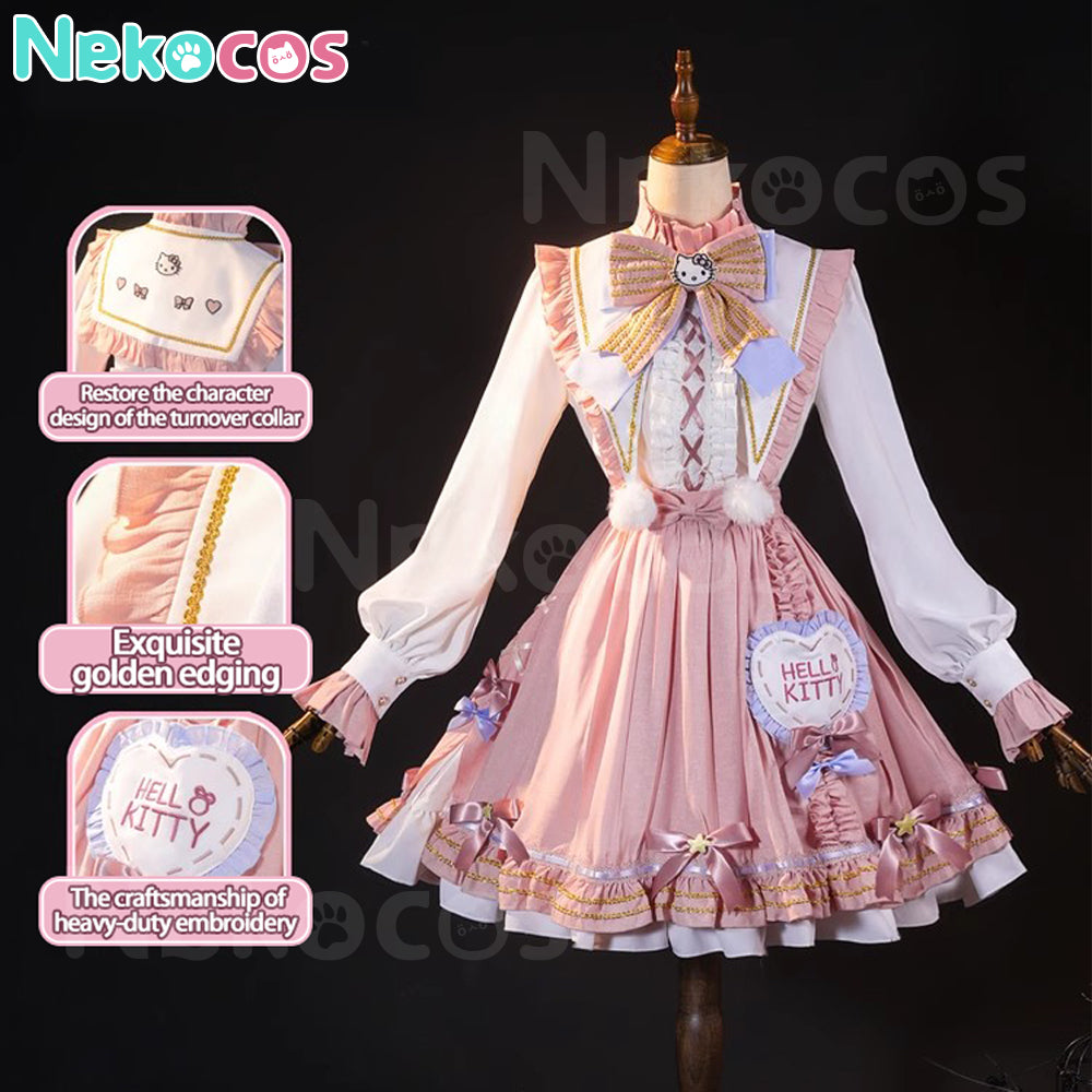 【Nekocos】Game Identity V Cosplay Hello Kitty Dream Gardener Emma Woods Cosplay Costume | Custom-Tailor