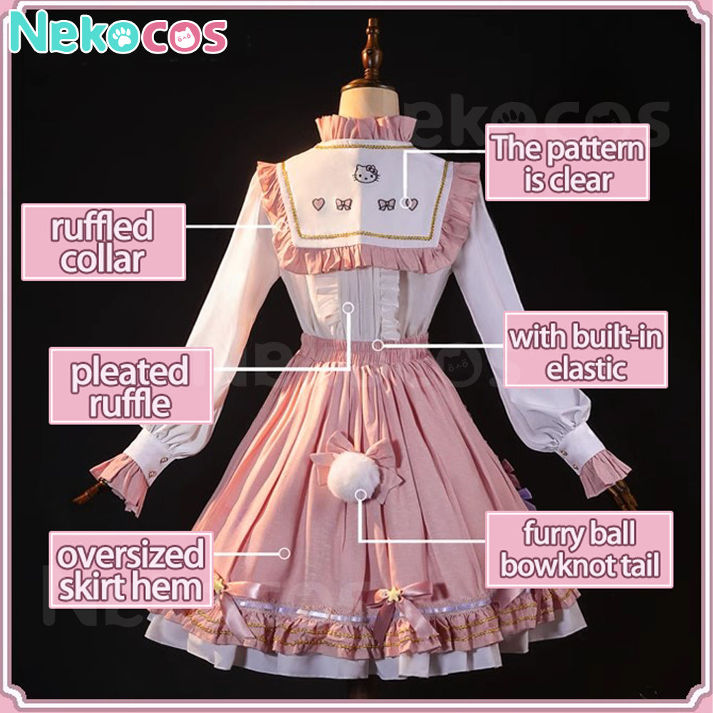 【Nekocos】Game Identity V Cosplay Hello Kitty Dream Gardener Emma Woods Cosplay Costume | Pre-Sale