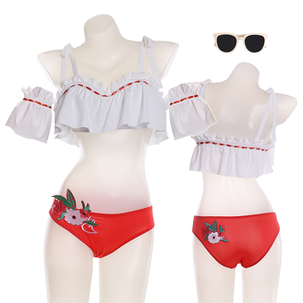 【Nekocos】Game Final Fantasy XIV Cosplay Endless Summer Swimsuit Cosplay Costume | In Stock