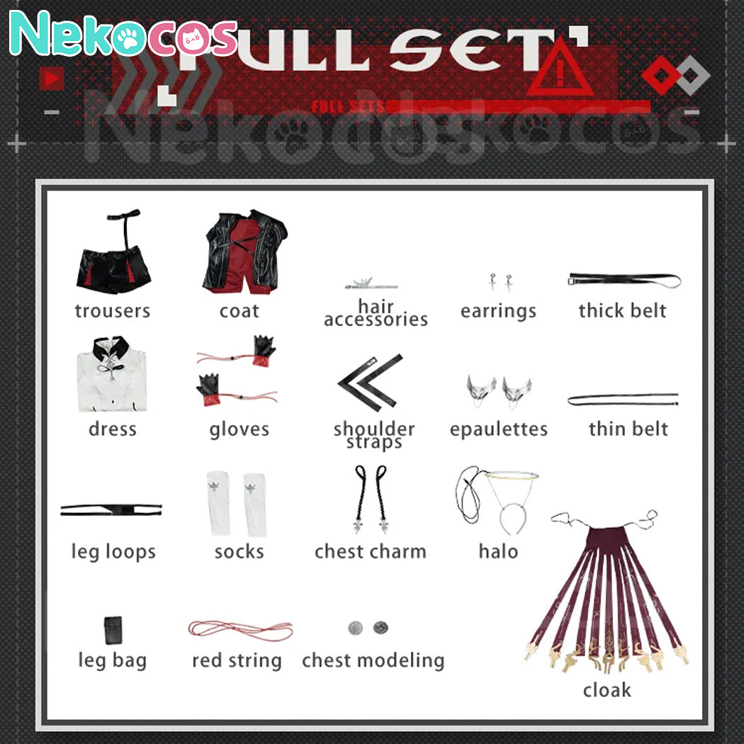 【Nekocos】Game Arknights Cosplay Exusiai Cosplay Costume Premium Edition | Custom-Tailor