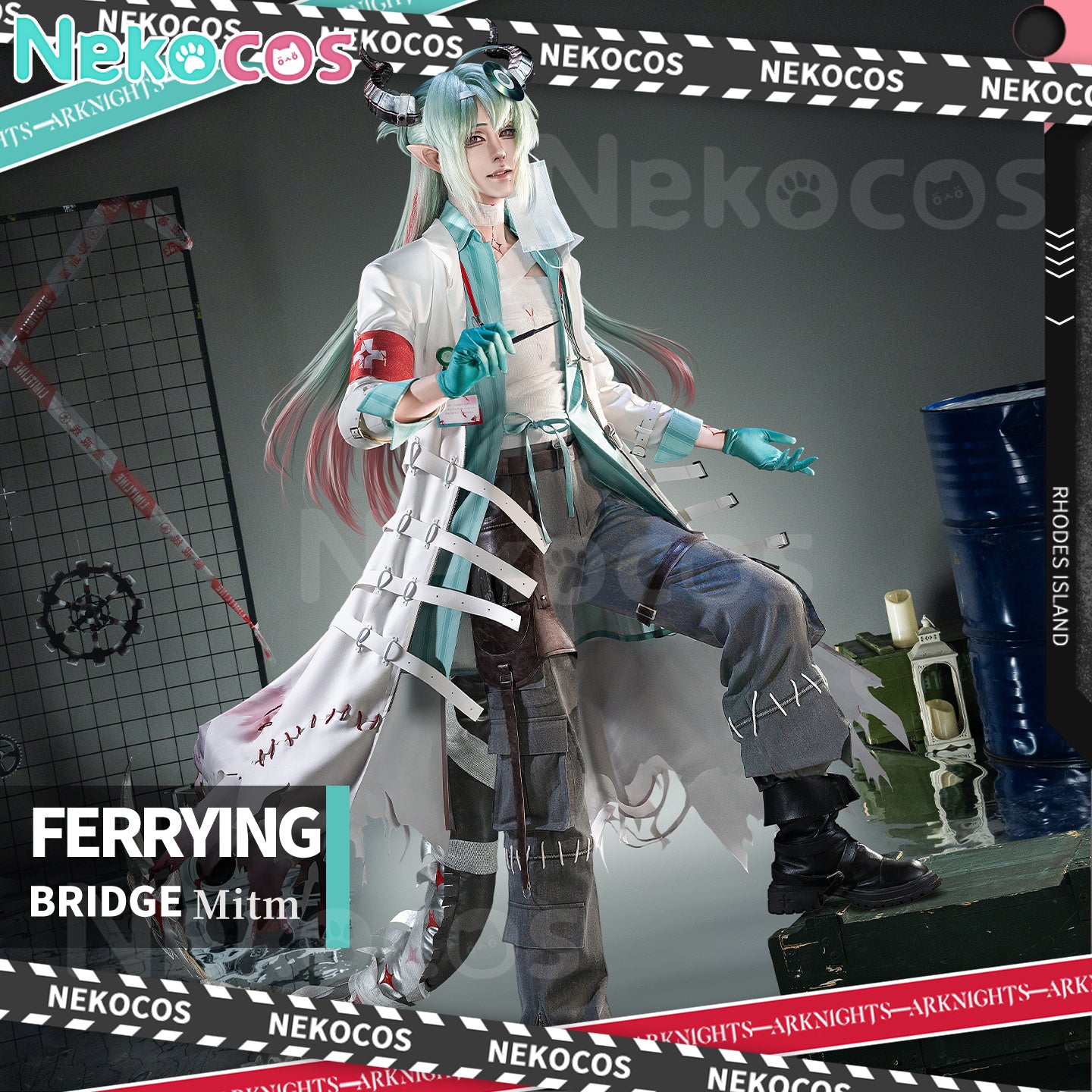 【Nekocos】Game Arknights Cosplay Duqiao Under the Shadowless Lamp Cosplay Costume Premium Edition | Custom-Tailor