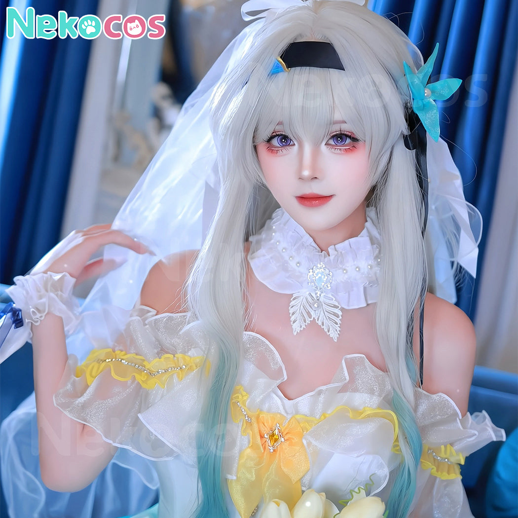 【Nekocos】Game Honkai: Star Rail Cosplay Firefly Firefly Flower Wedding Cosplay Costume | Custom-Tailor