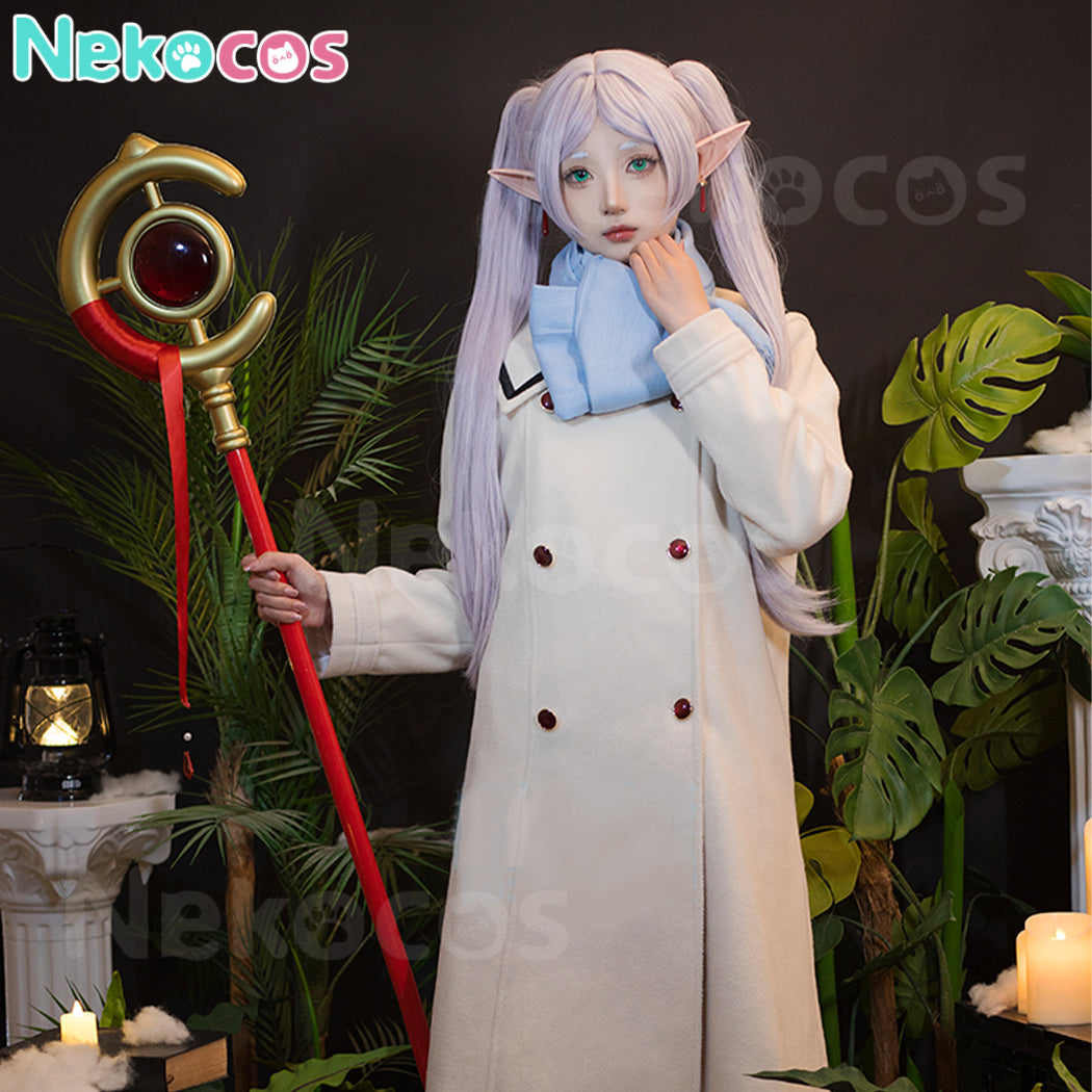 【Nekocos】Anime Frieren: Beyond Journey's End Cosplay Frieren Winter Clothing Cosplay Costume | In Stock