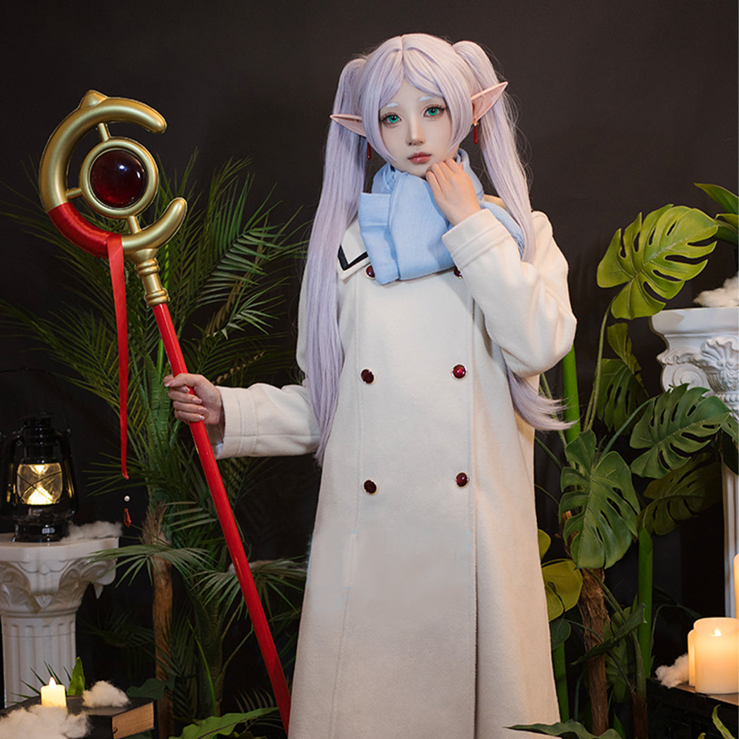 【Nekocos】Anime Frieren: Beyond Journey's End Cosplay Frieren Winter Clothing Cosplay Costume | In Stock