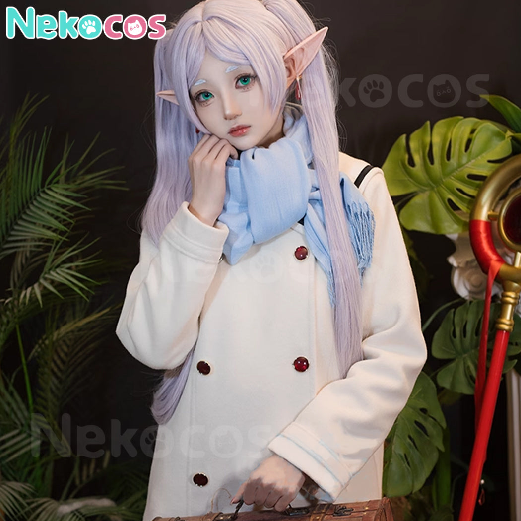 【Nekocos】Anime Frieren: Beyond Journey's End Cosplay Frieren Winter Clothing Cosplay Costume | In Stock