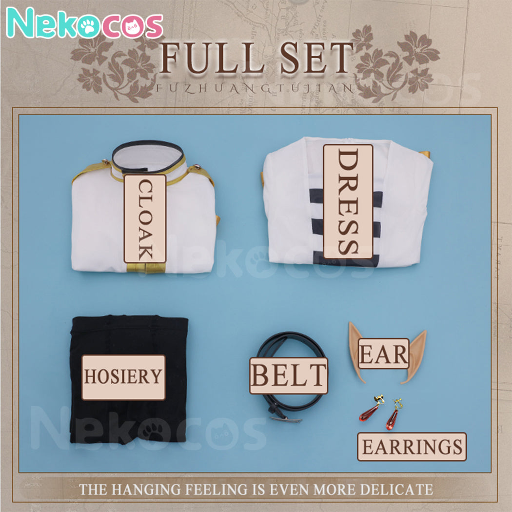 【Nekocos】Anime Frieren: Beyond Journey's End Cosplay Frieren Cosplay Costume Premium Edition | In Stock