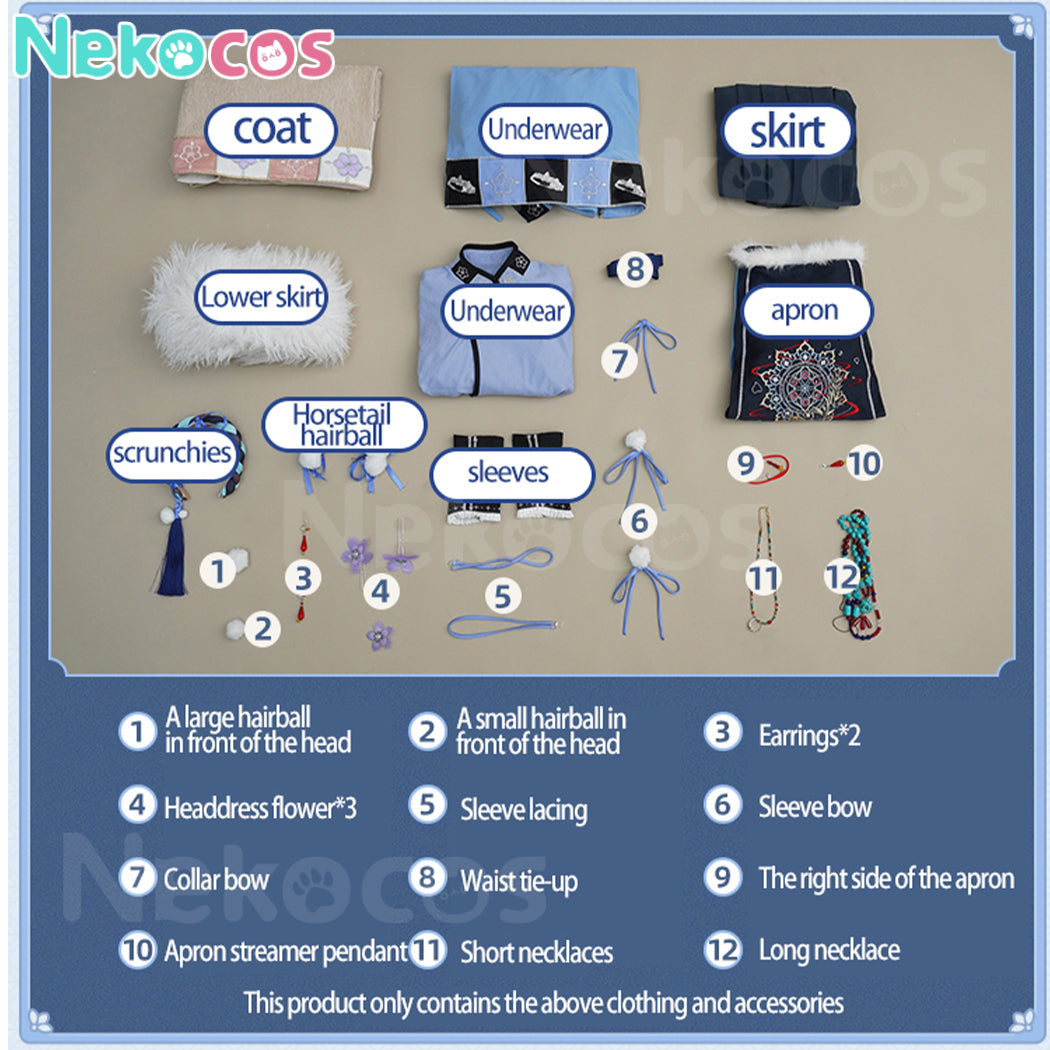 【Nekocos】Anime Frieren: Beyond Journey's End Cosplay Frieren Cosplay Costume Premium Edition | In Stock