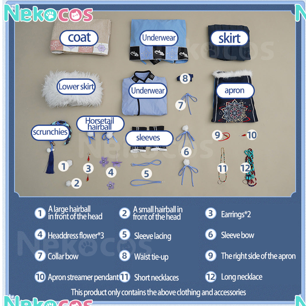 【Nekocos】Anime Frieren: Beyond Journey's End Cosplay Frieren Cosplay Costume Premium Edition | In Stock