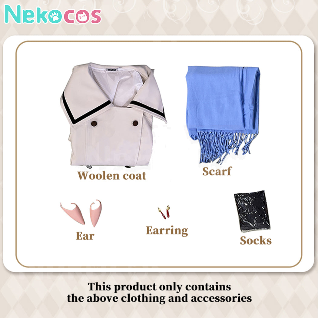 【Nekocos】Anime Frieren: Beyond Journey's End Cosplay Frieren Winter Clothing Cosplay Costume | In Stock