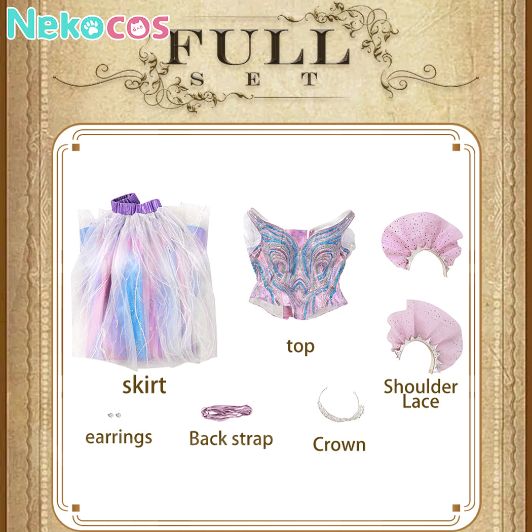 【Nekocos】Movie Wicked Cosplay Glinda Cosplay Costume | Custom-Tailor