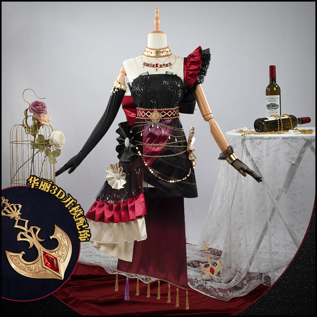 【Nekocos】Game Uma Musume Pretty Derby Cosplay Arc de Triomphe Dress Gold Ship Cosplay Costume | Pre-Sale