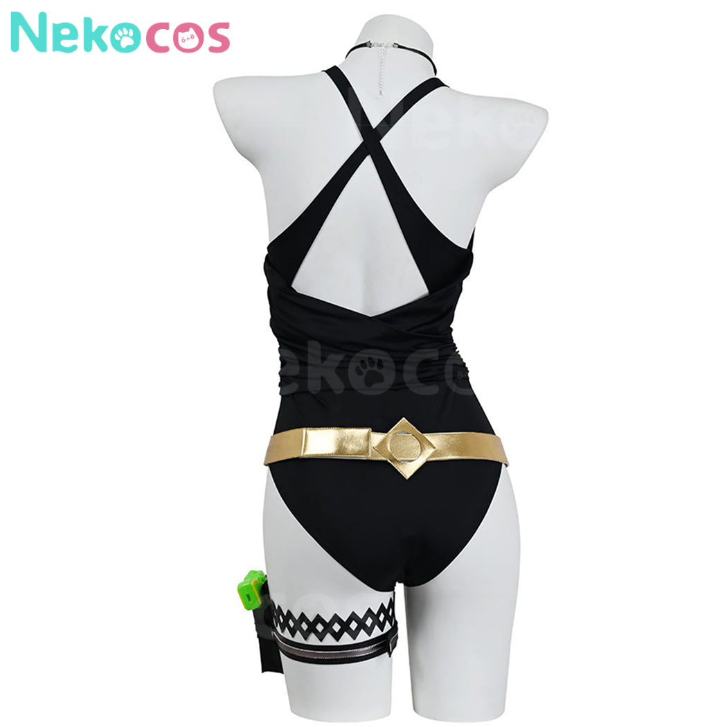 【Nekocos】Game Uma Musume Pretty Derby Cosplay Gold Ship Swimsuit Cosplay Costume | Custom-Tailor