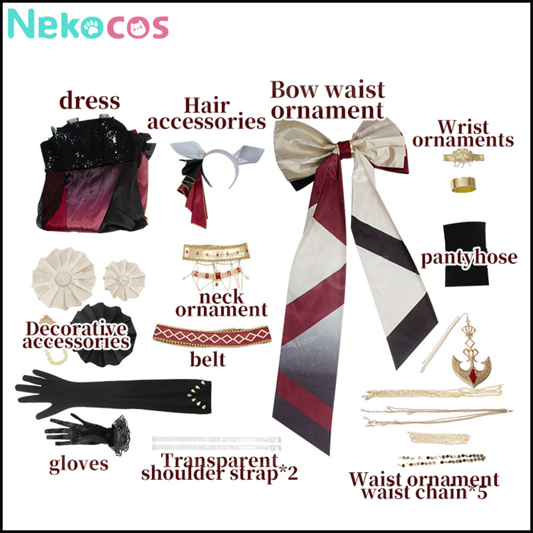 【Nekocos】Game Uma Musume Pretty Derby Cosplay Arc de Triomphe Dress Gold Ship Cosplay Costume | Custom-Tailor