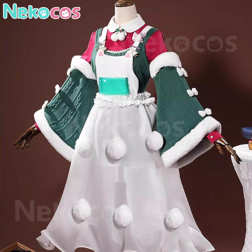 【Nekocos】Game Arknights Cosplay Goldenglow Joyful Night Attendant Cosplay Costume | In Stock