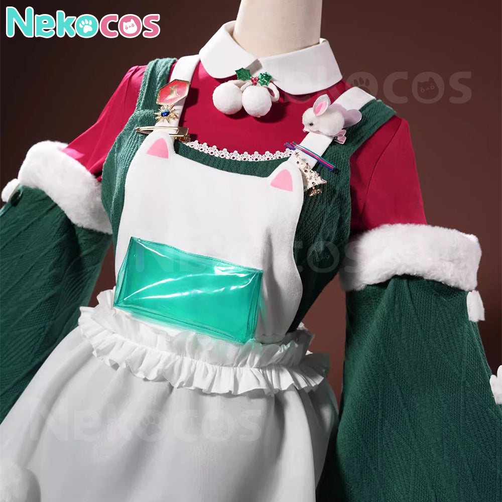 【Nekocos】Game Arknights Cosplay Goldenglow Joyful Night Attendant Cosplay Costume | In Stock