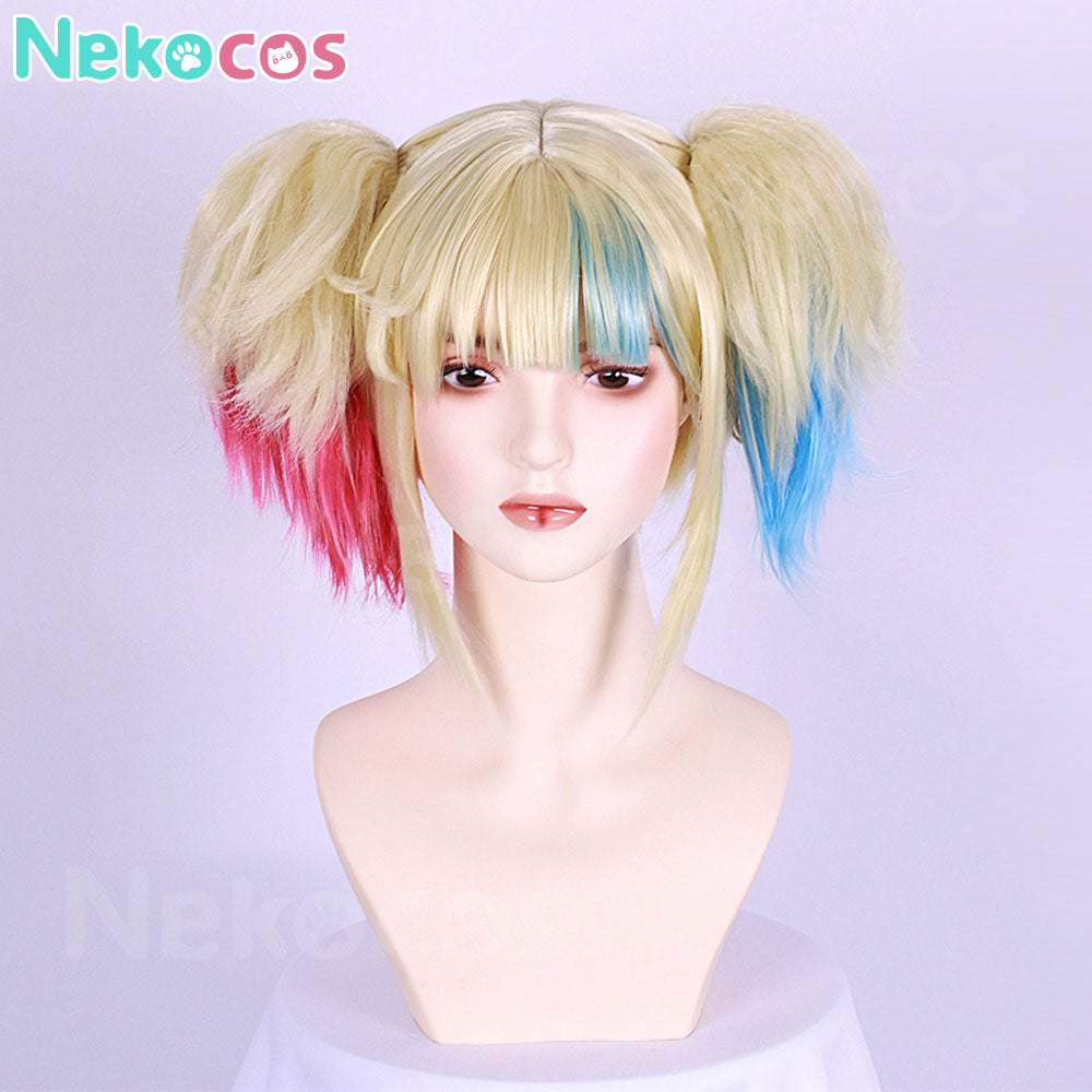 【Auf Lager】Anime Suicide Squad Isekai Cosplay Harley Quinn Cosplay Perücke