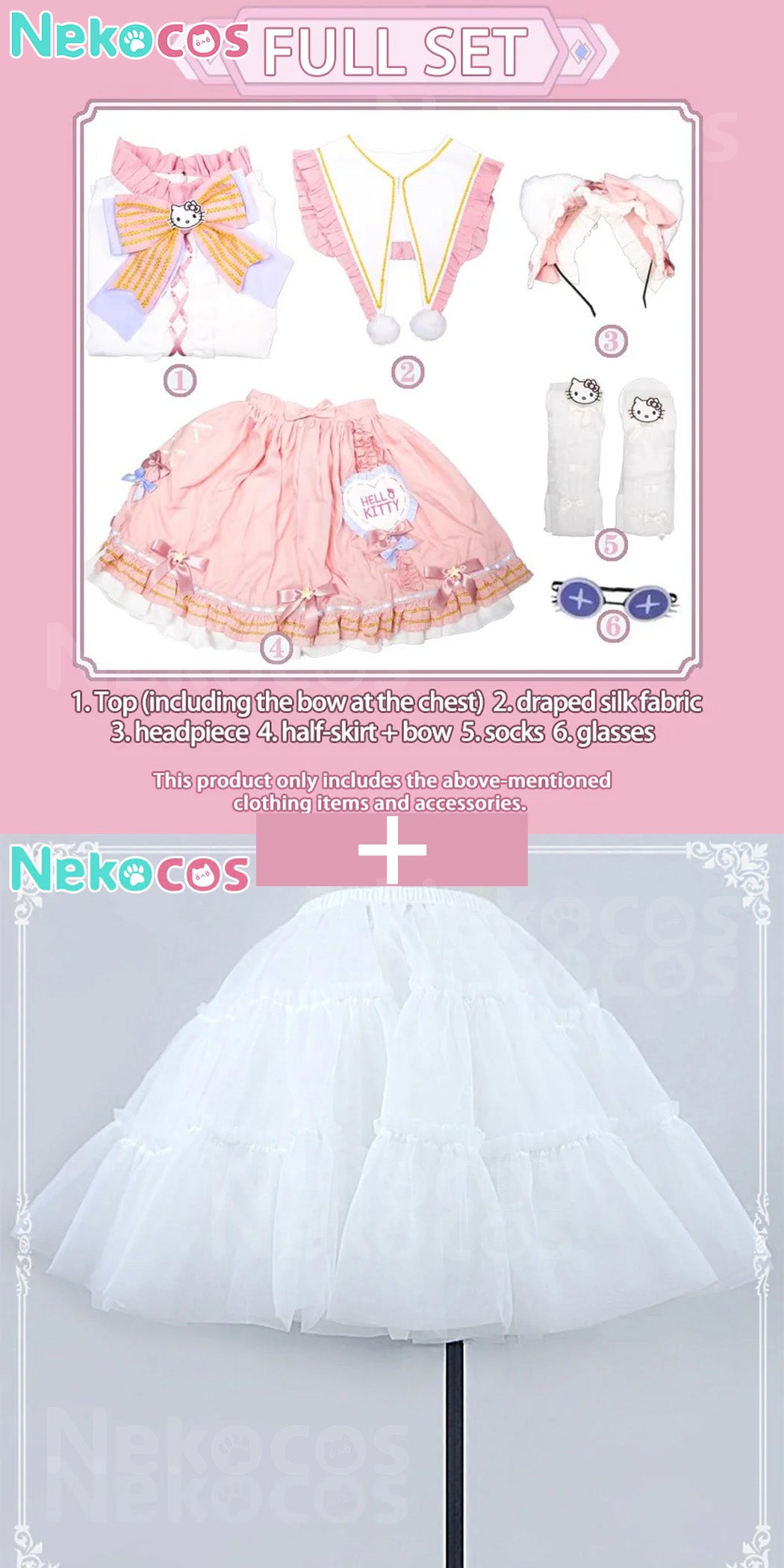 【Vorverkauf】Game Identity V Cosplay Hello Kitty Dream Gardener Emma Woods Cosplay-Kostüm