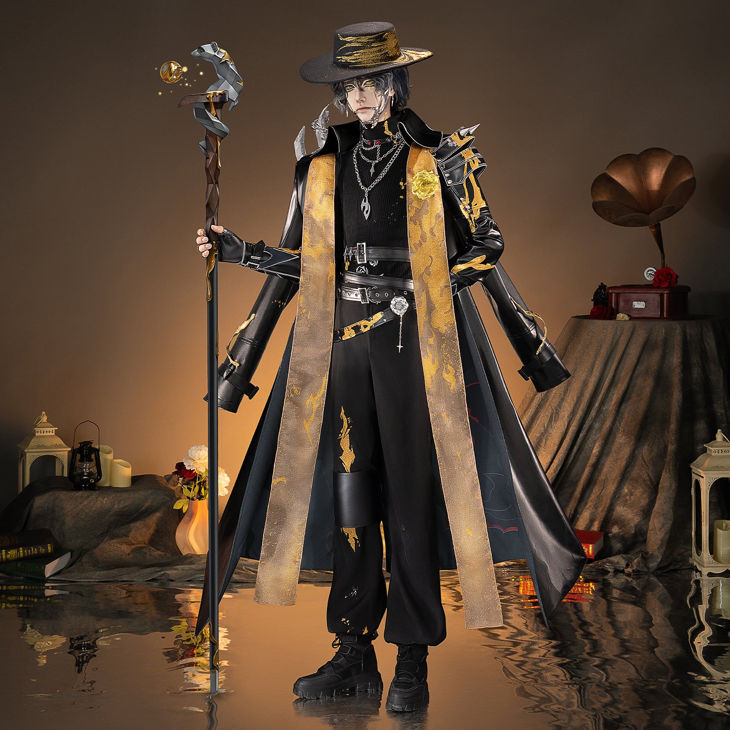【Nekocos】Game Identity V Cosplay Gold Foil Cosplay Costume Premium Edition | Custom-Tailor
