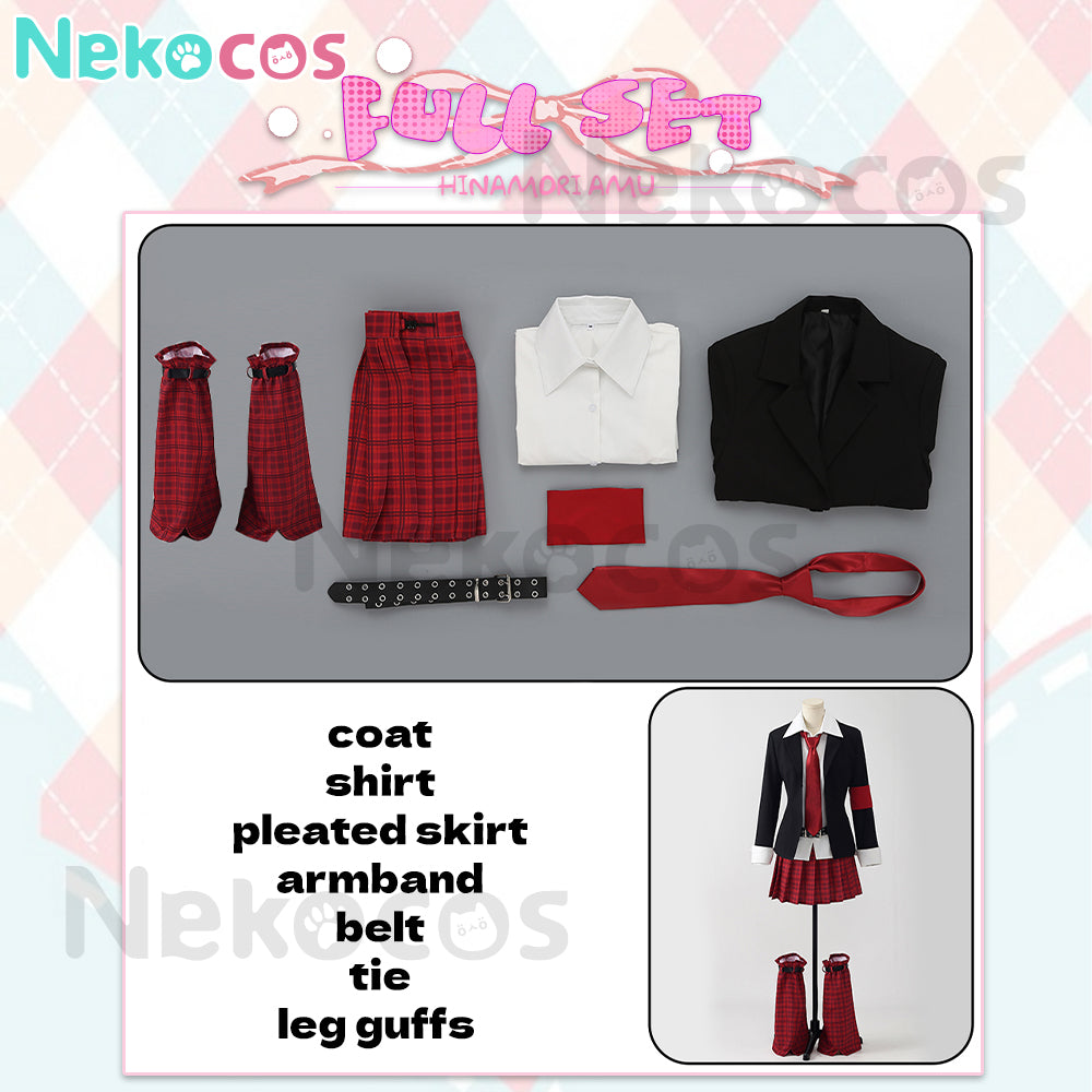 【Nekocos】Anime Shugo Chara! Cosplay Seiyo Academy Hinamori Amu Cosplay Costume | In Stock