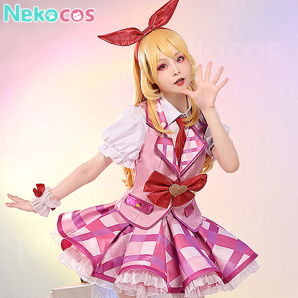 【Nekocos】Anime Aikatsu! Cosplay Hoshimiya Ichigo Cosplay Costume Premium Edition | In Stock