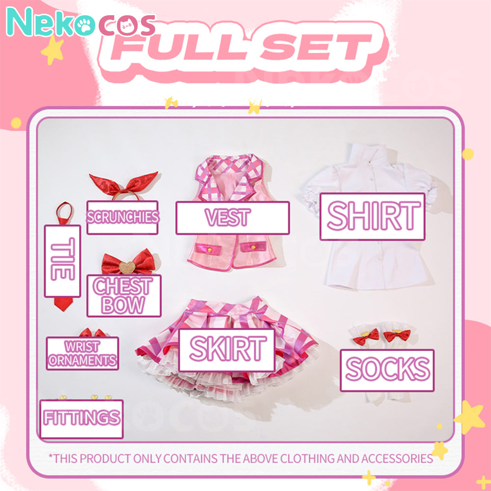 【Nekocos】Anime Aikatsu! Cosplay Hoshimiya Ichigo Cosplay Costume Premium Edition | In Stock