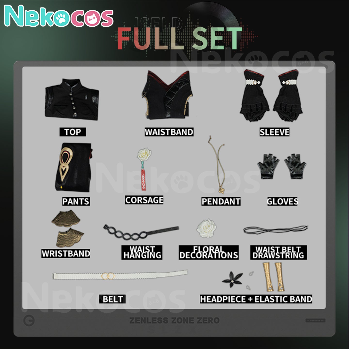 【Nekocos】Game Zenless Zone Zero Cosplay Isolde Cosplay Costume Premium Edition | Custom-Tailor
