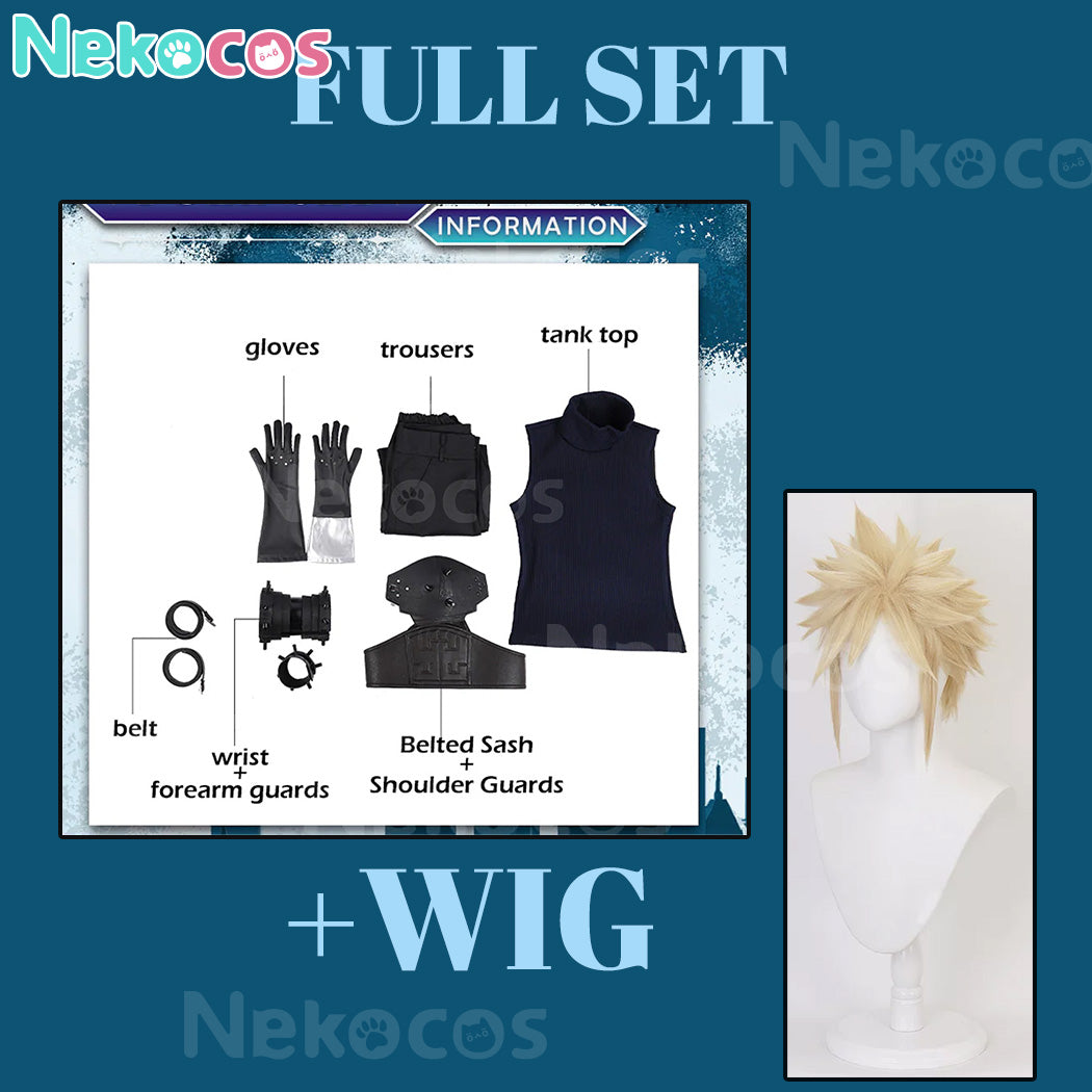 【Nekocos】Game Cosplay Remake Cloud Cosplay Costume