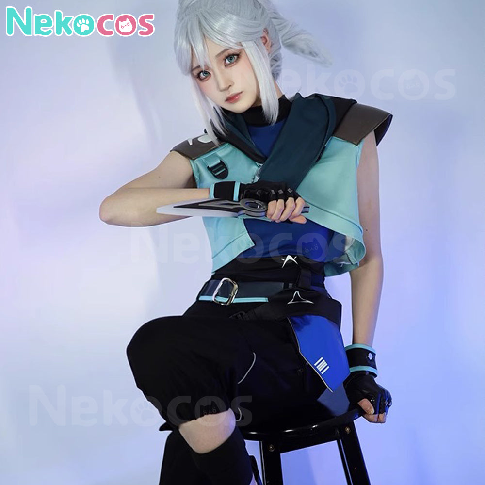 【Nekocos】Game Valorant Cosplay Jett Cosplay Costume | In Stock
