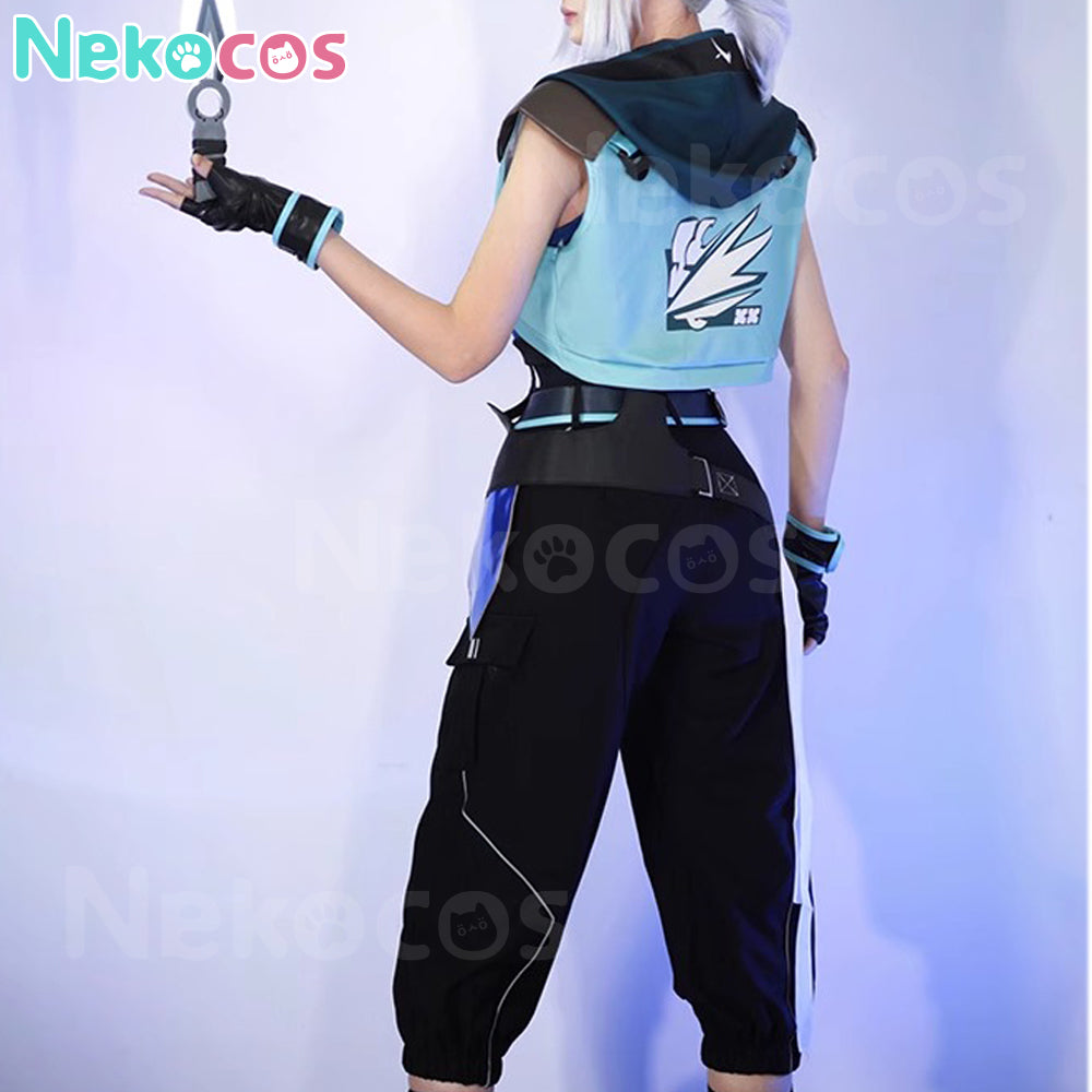 【Nekocos】Game Valorant Cosplay Jett Cosplay Costume | In Stock