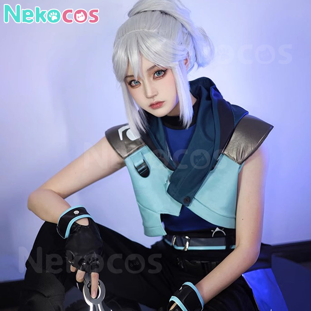 【Nekocos】Game Valorant Cosplay Jett Cosplay Costume | In Stock