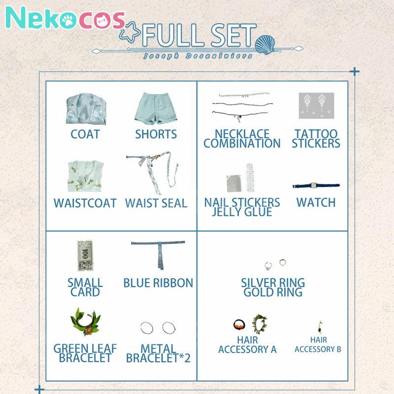 【Nekocos】Game Identity Ⅴ Cosplay Joseph Desaulniers Cosplay Costume Premium Edition | Pre-Sale