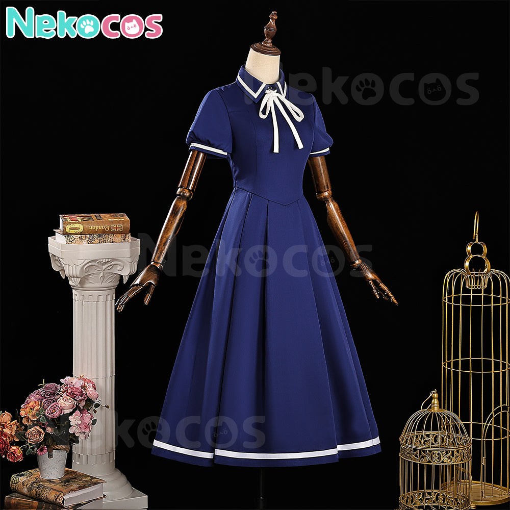 【Nekocos】Anime Cardcaptor Sakura Cosplay Kinomoto Sakura Blue Cosplay Costume | In Stock