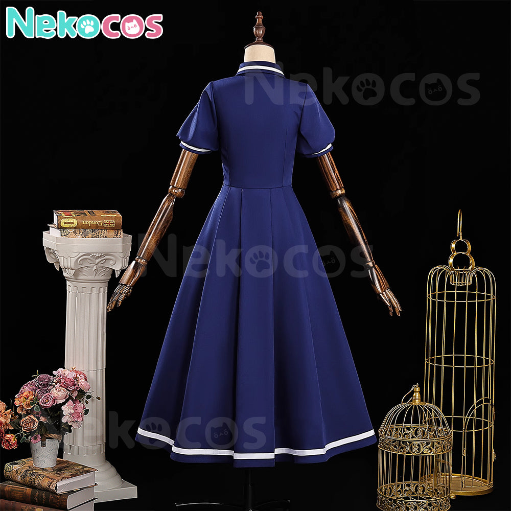 【Nekocos】Anime Cardcaptor Sakura Cosplay Kinomoto Sakura Blue Cosplay Costume | In Stock