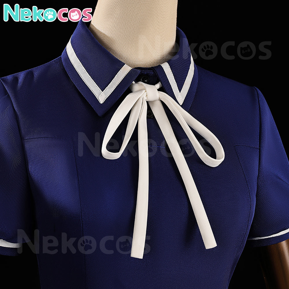 【Nekocos】Anime Cardcaptor Sakura Cosplay Kinomoto Sakura Blue Cosplay Costume | In Stock