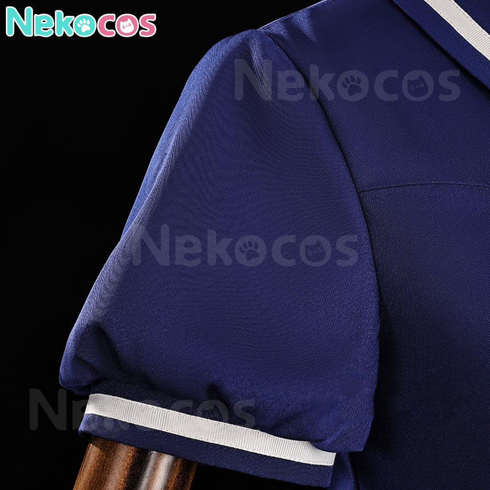 【Nekocos】Anime Cardcaptor Sakura Cosplay Kinomoto Sakura Blue Cosplay Costume | In Stock
