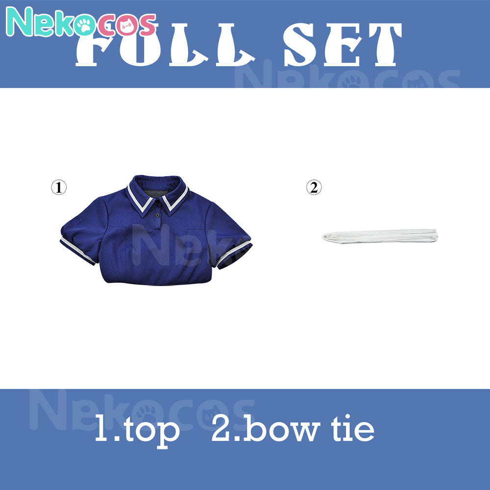 【Nekocos】Anime Cardcaptor Sakura Cosplay Kinomoto Sakura Blue Cosplay Costume | In Stock