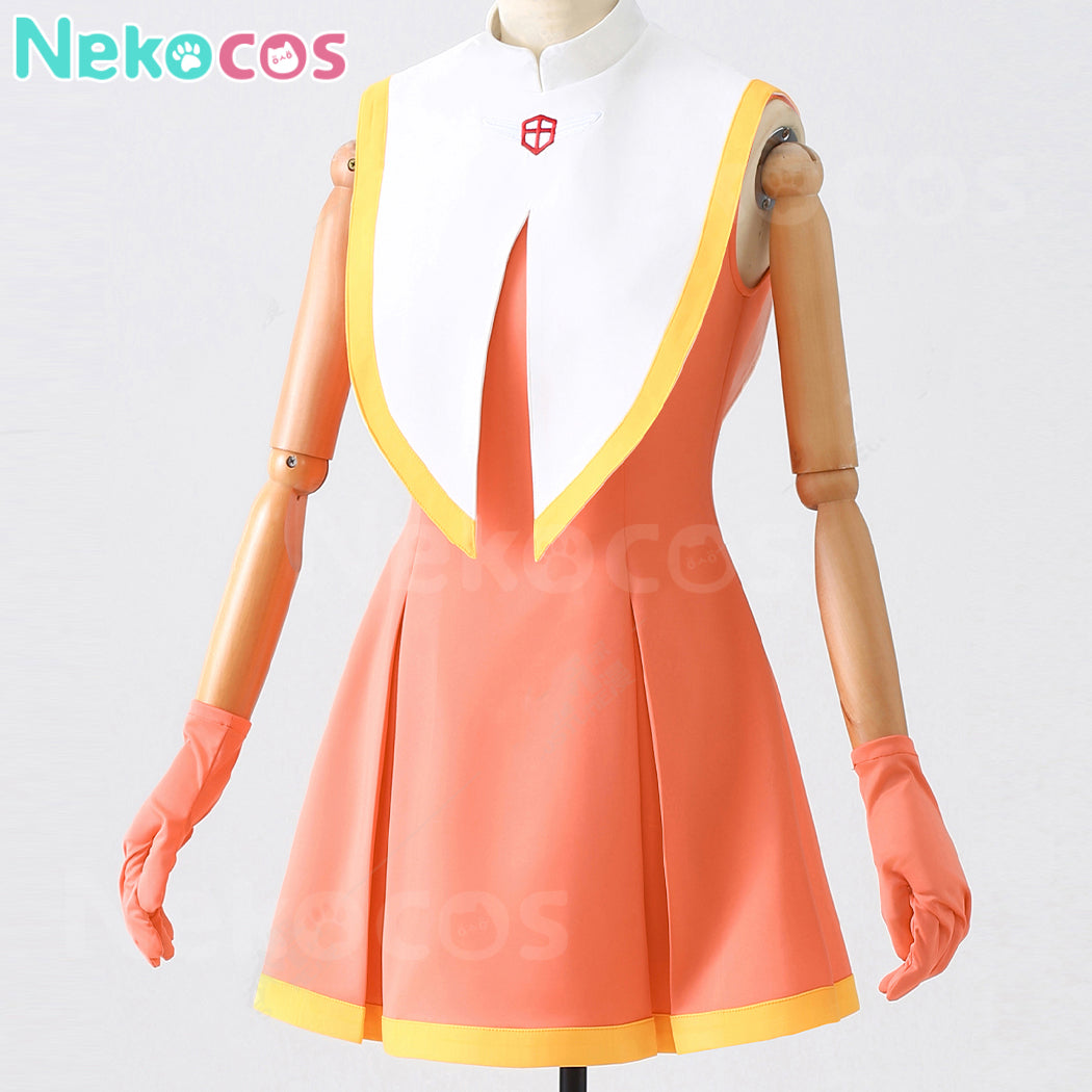 【Nekocos】Anime Cardcaptor Sakura Cosplay Sakura Kinomoto Cheerleading Cosplay Costume | In Stock