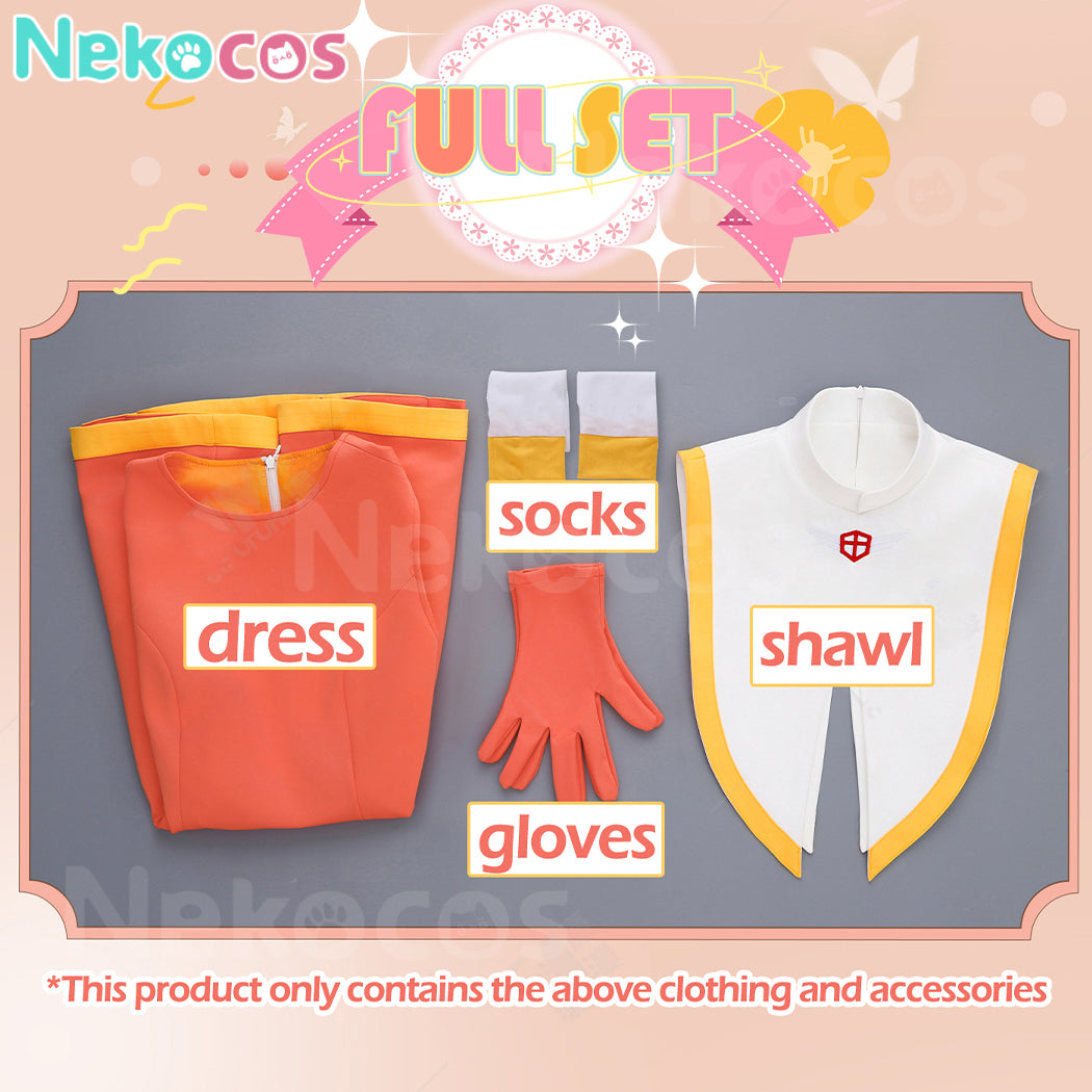 【Nekocos】Anime Cardcaptor Sakura Cosplay Sakura Kinomoto Cheerleading Cosplay Costume | In Stock