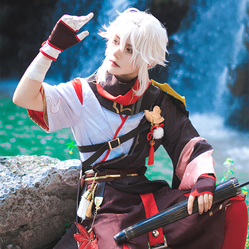 【Nekocos】Game Genshin Impact Cosplay Kaedehara Kazuha Cosplay Costume Premium Edition | In Stock