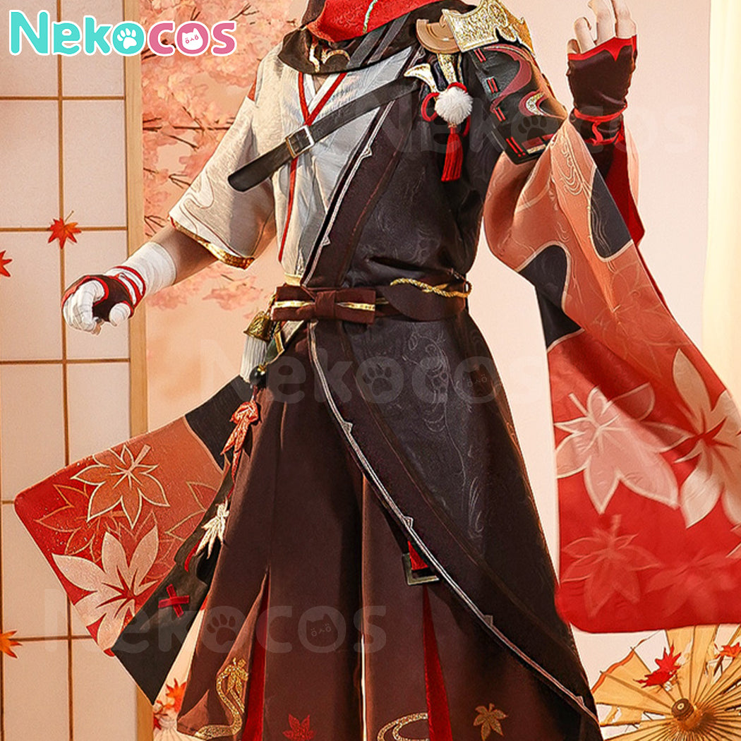 【Nekocos】Game Genshin Impact Cosplay Kaedehara Kazuha Cosplay Costume Premium Edition | In Stock
