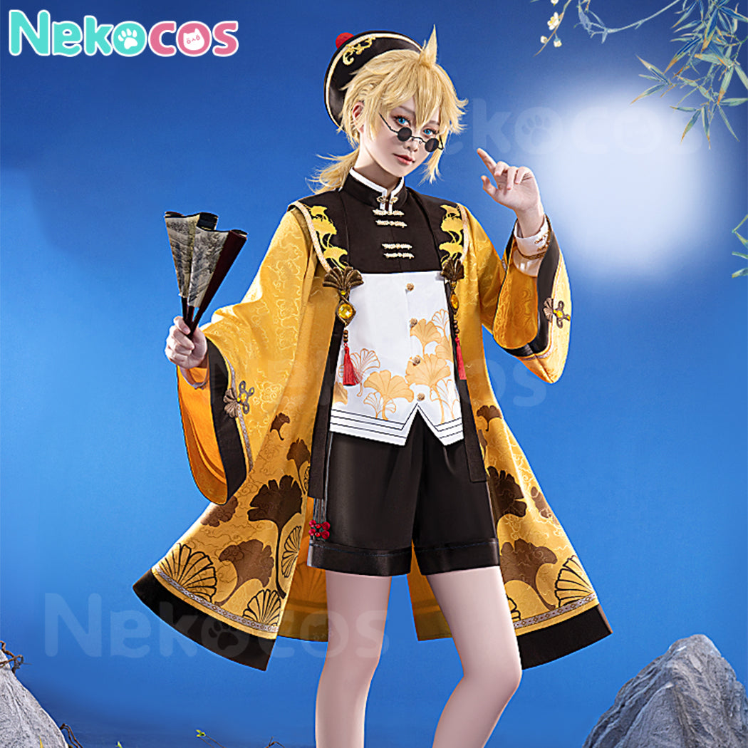 【Nekocos】Vocaloid Kagamine Rin & Len Cosplay Kagamine Len Little Taoist Priest Cosplay Costume | In Stock
