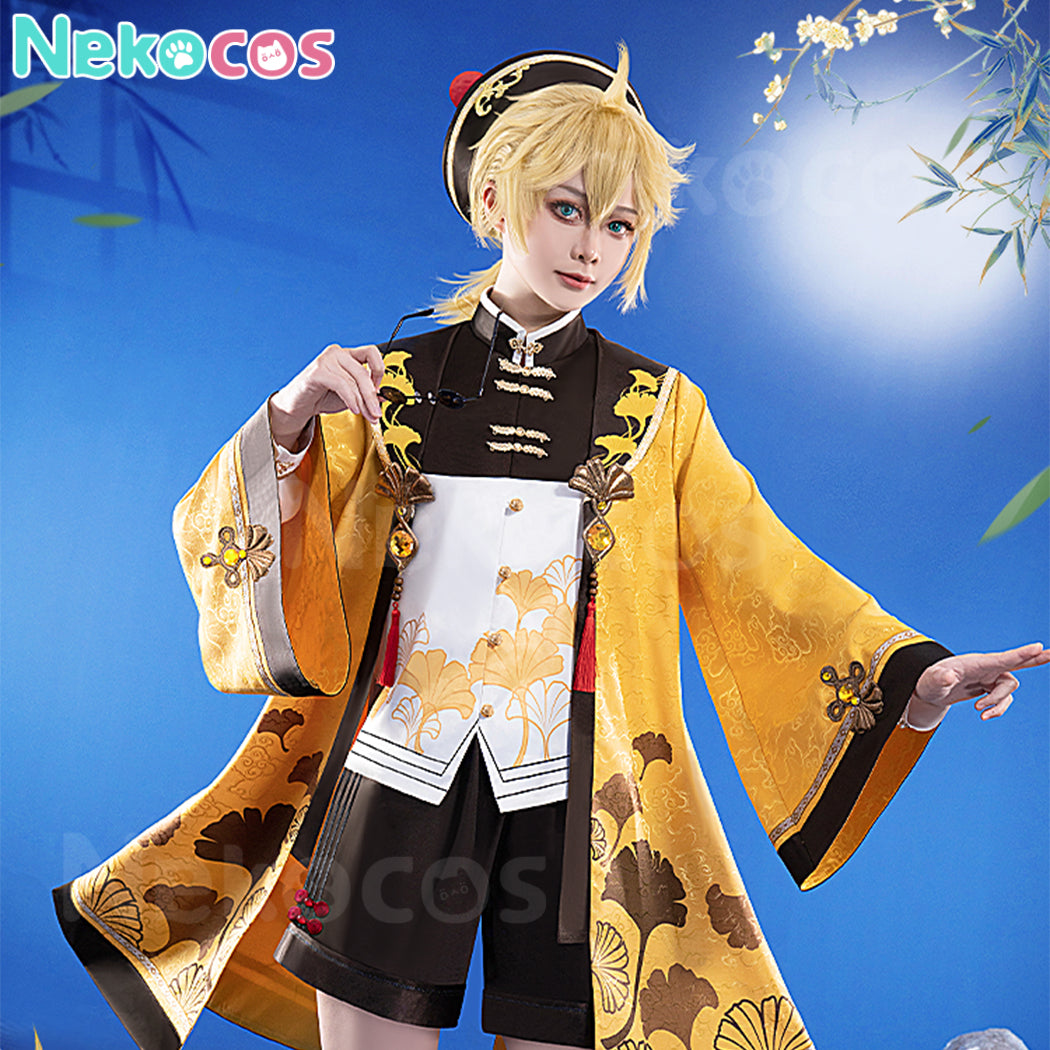 【Nekocos】Vocaloid Kagamine Rin & Len Cosplay Kagamine Len Little Taoist Priest Cosplay Costume | In Stock