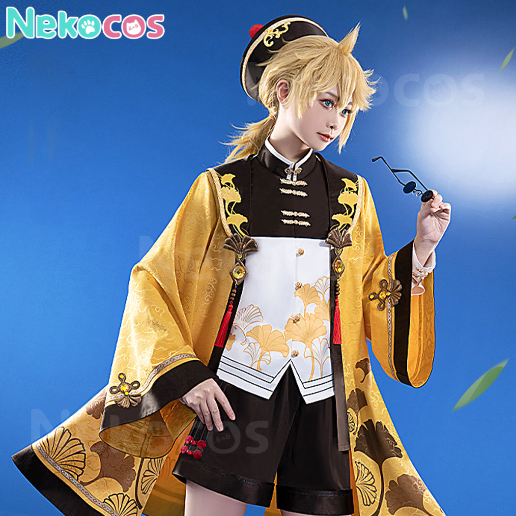 【Nekocos】Vocaloid Kagamine Rin & Len Cosplay Kagamine Len Little Taoist Priest Cosplay Costume | In Stock
