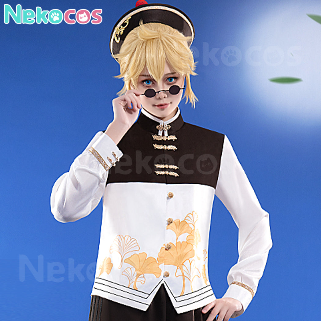 【Nekocos】Vocaloid Kagamine Rin & Len Cosplay Kagamine Len Little Taoist Priest Cosplay Costume | In Stock